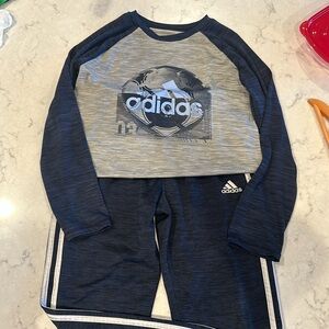 Boys adidas pant and shirt set